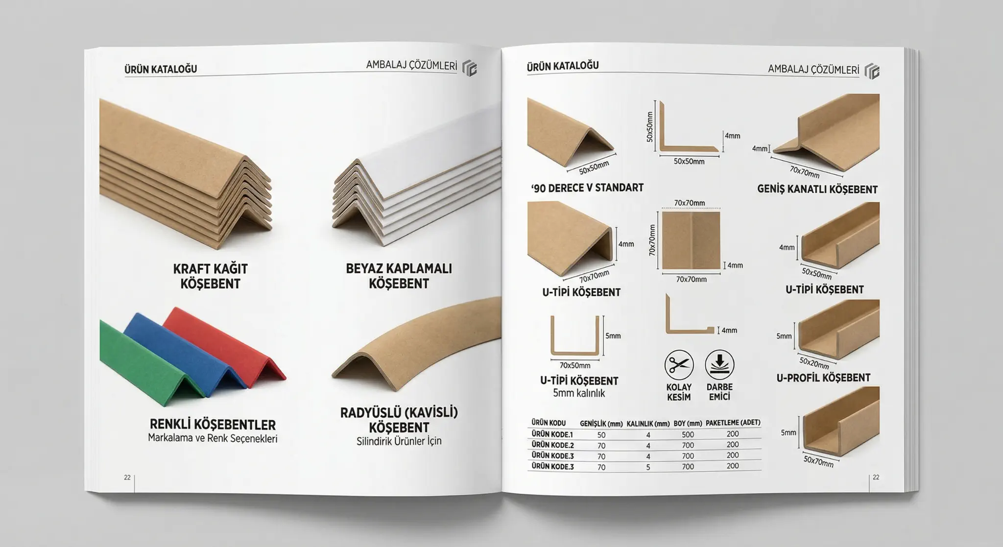 Karton köşebent - koli köşe koruma elemanları, hasar önleme, çevre dostu ambalaj çözümleri
