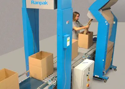 Dakikada maksimum 10 koli paketleme kapasitesi ile yüksek hızlı AccuFill paketleme süreci